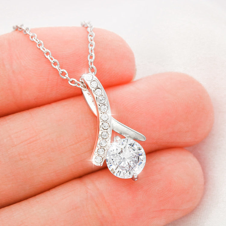 to my soulmate silver love knot necklace	