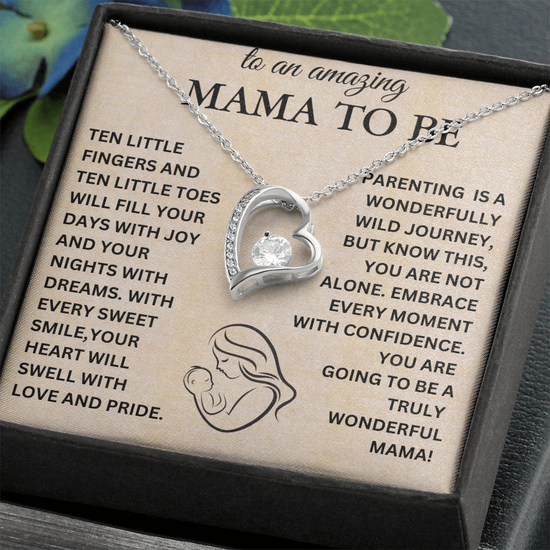 To An Amazing Mama To Be - Forever Love Necklace