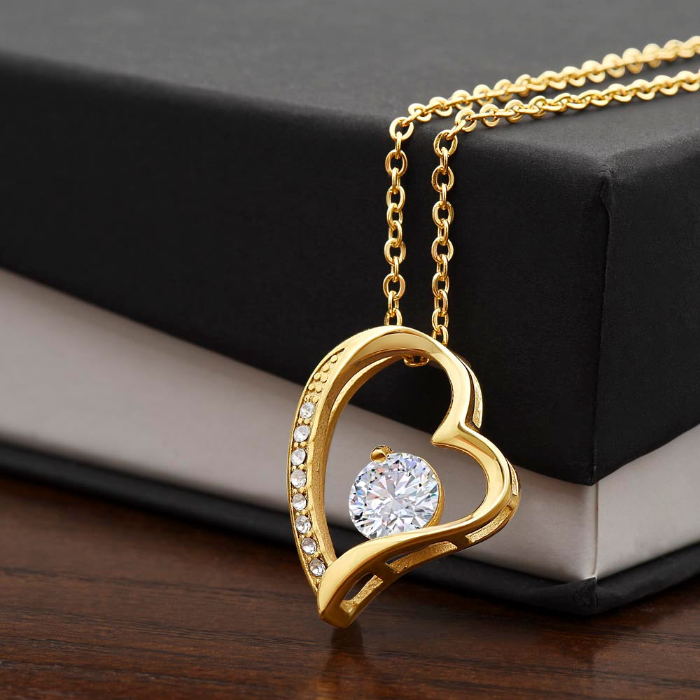 To My Granddaughter - Braver, Stronger and Smarter - Forever Love Necklace